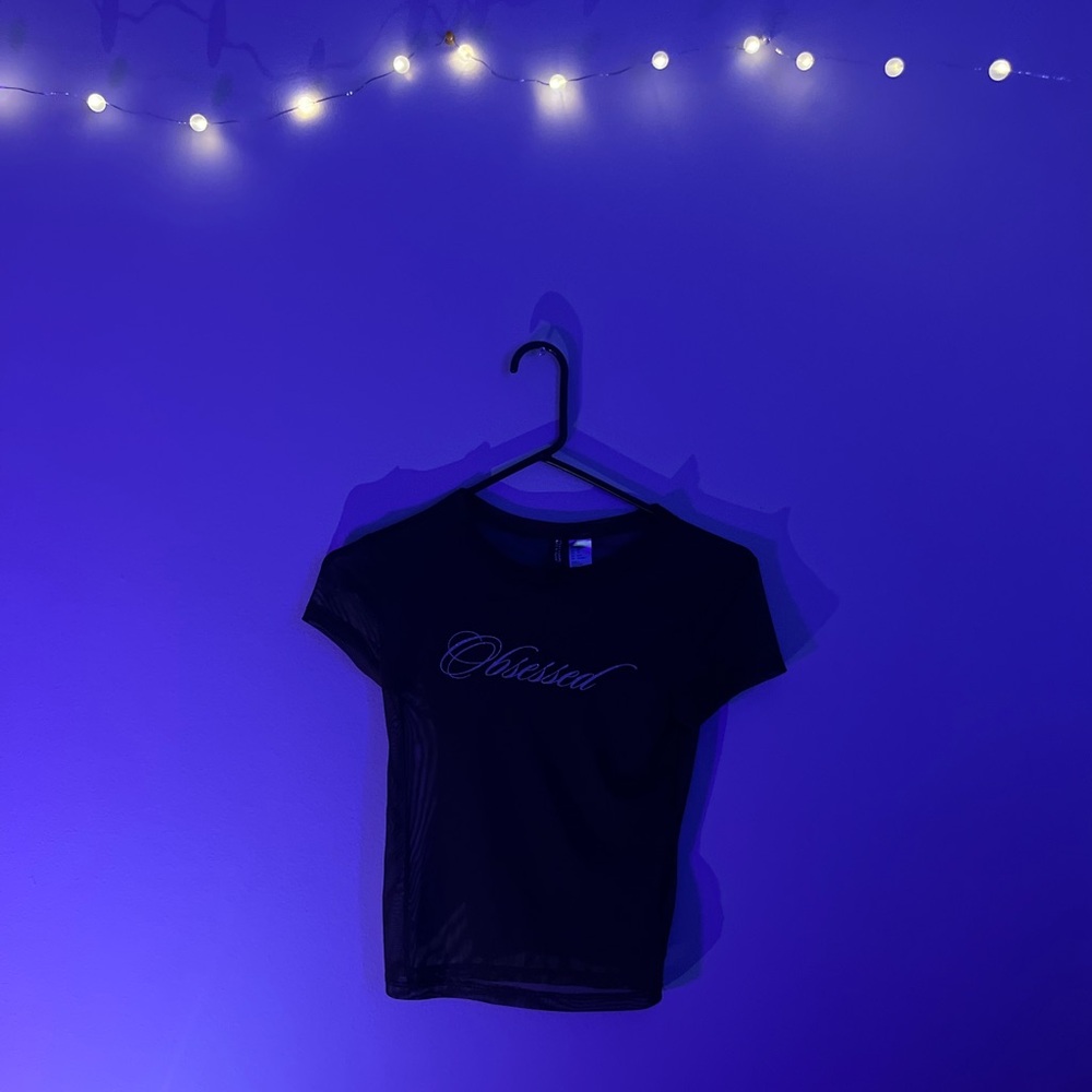 Obsessed Mesh Black T-Shirt
